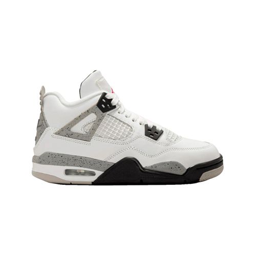 Chaussures Baskets air jordan 4 retro white cement cuir - Nike - Modalova