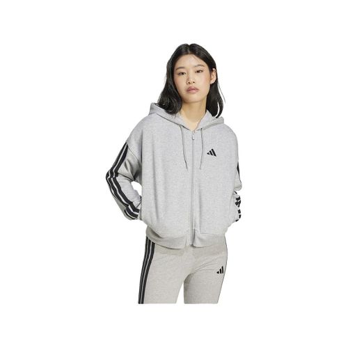 Veste Sweat à capuche Essentials 3-Stripes en coton éponge - adidas - Modalova