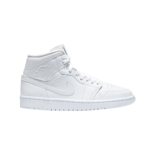 Baskets montantes Baskets Air Jordan 1 Mid effet peau de serpent - Nike - Modalova