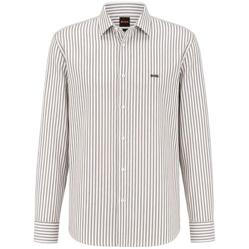 Chemise Mysoft Chemise à rayures Blanc Vert - BOSS - Modalova