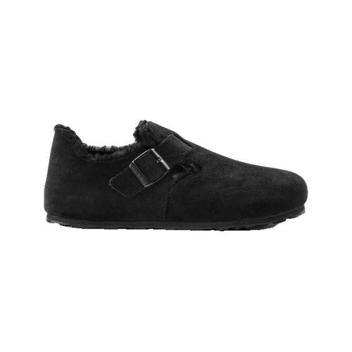 Chaussons Mocassins London Shearling daim - BIRKENSTOCK - Modalova