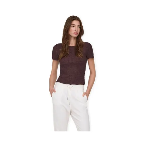T-shirt Noos Top Ilse - Deep Mahogany - Only - Modalova