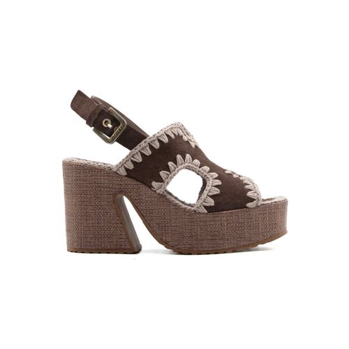 Chaussures escarpins RAFFIA PLATFORM WITH BACK STRA - Mou - Modalova