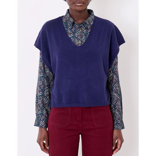 Sweat-shirt Pull maille sans manche col V SATINKA - La Fiancee Du Mekong - Modalova