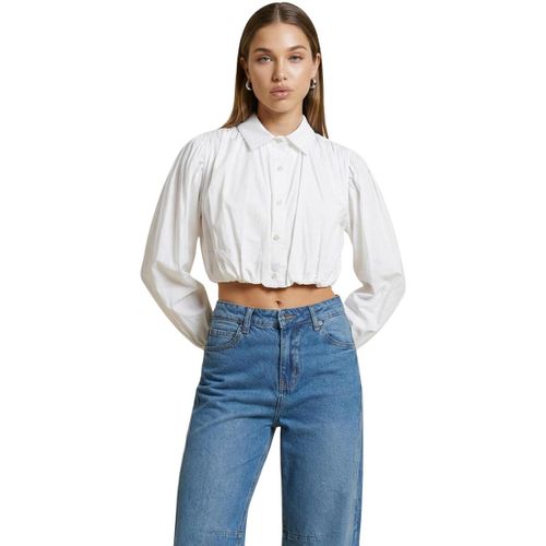 Blouses Camicia Cotone Cropped 25543 - I Am - Modalova