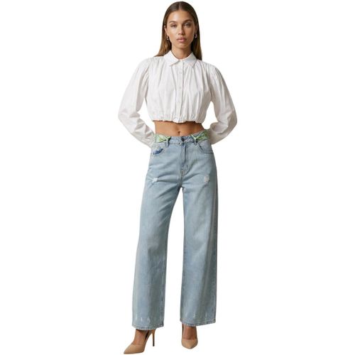Jeans larges Jeans Cotone Strappati SLE6PT025301D - I Am - Modalova