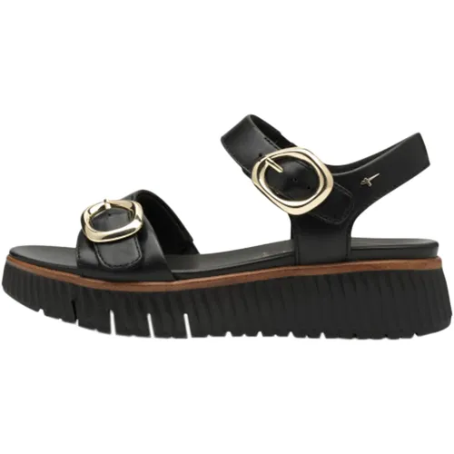 Sandales Sandales Compensé Cuir Comfort - Tamaris - Modalova