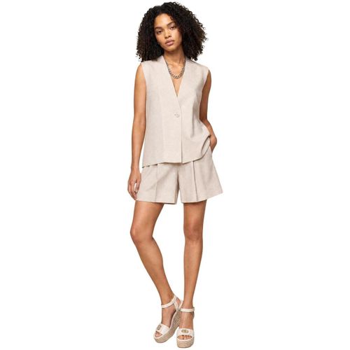 Short Shorts Viscosa Lino Pieghe 25009 - I Am - Modalova