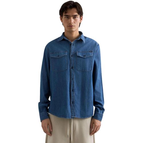 Chemise 6.5 OZ DEEP BLUE DENIM M4124 .000.860 B06 - Replay - Modalova