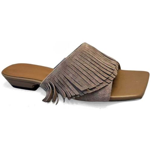 Mules Women's Beige Open-Toe Slippers - Sergio Moretti - Modalova