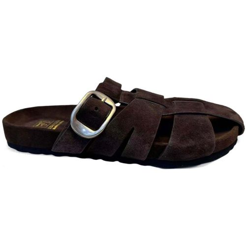 Sandales Women's Brown Wedge Open-Toe Slippers - Sergio Moretti - Modalova