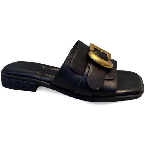 Claquettes Women's Black Open-Toe Slippers - Sergio Moretti - Modalova