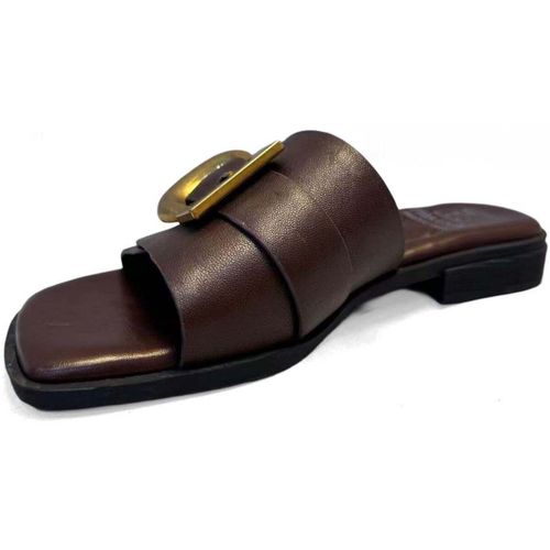 Claquettes Women's Brown Open-Toe Slippers - Sergio Moretti - Modalova
