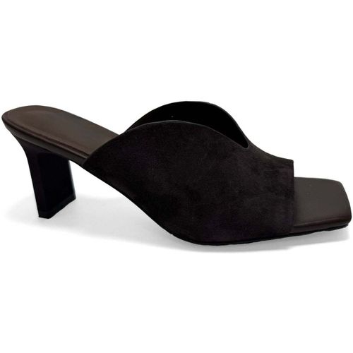 Mules Women's Brown Dress Open-Toe Slippers - Sergio Moretti - Modalova