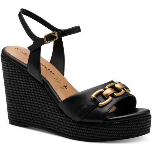 Sandales compensées Women's Black Sandals - Tamaris - Modalova