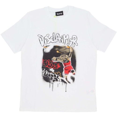 T-shirt Maglietta Uomo Basketball Tee White - Disclaimer - Modalova