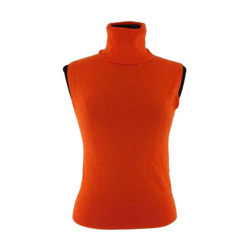 Pull Top sans manche orange - Laurence Bras - Modalova