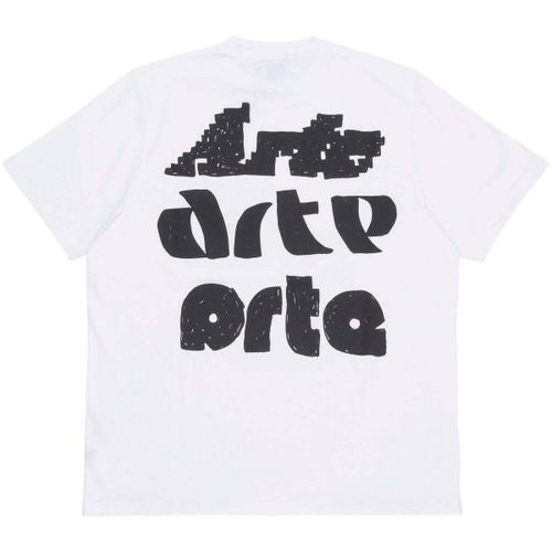 T-shirt Maglietta Uomo Multi Logo Print Tee White - Arte Antwerp - Modalova
