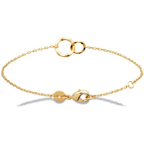 Bracelets Bracelet double anneau plaqué or - Brillaxis - Modalova