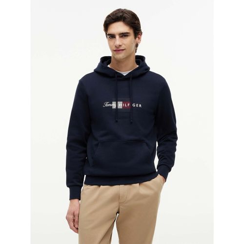 Sweatshirts à capuche Script Flag Hoodie - Tommy Hilfiger - Modalova