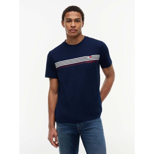 T-shirt Rwb Placed Stripe Re - Tommy Hilfiger - Modalova