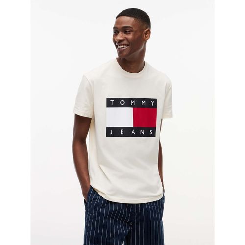 T-shirt Tjm Reg Big Flag Ss - Tommy Jeans - Modalova