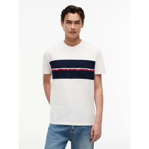 T-shirt Tjm Reg Tape Tee Yb - Tommy Jeans - Modalova