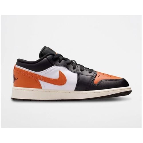Baskets basses AIR JORDAN 1 LOW BLANC ORANGE NOIR - Nike - Modalova