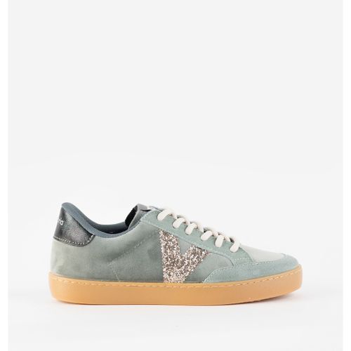 Baskets basses BASKET BERLIN CICLISTA VELOURS DAIM PAILLETTES 1126250 - Victoria - Modalova