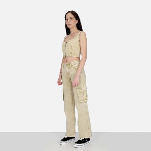 Jeans Jeans Donna W Go Aged Cargo Pant Go Aged White - Guess - Modalova
