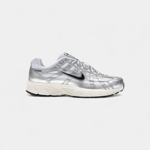 Baskets P-6000 White Metallic Silver Flat Silver Black - Nike - Modalova
