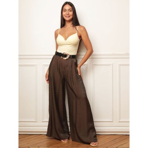 Pantalon Pantalons - Marron - La Modeuse - Modalova