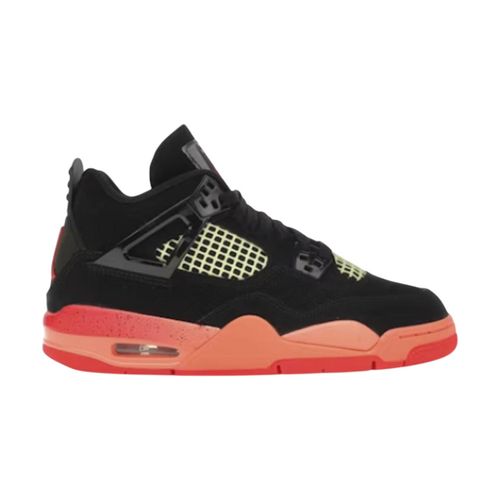 Baskets 4 Retro Black Infrared Barely Volt (GS) - Nike - Modalova