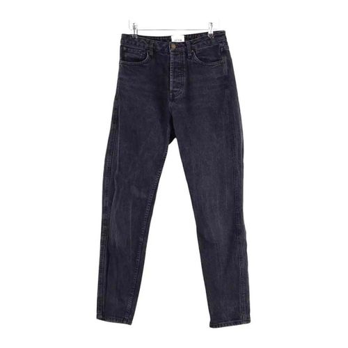 Jeans mom Sézane Jean droit noir - Sézane - Modalova