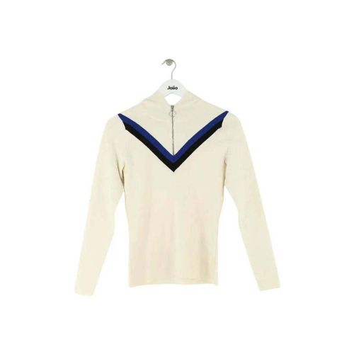Pull Sandro Pull zippé blanc - Sandro - Modalova