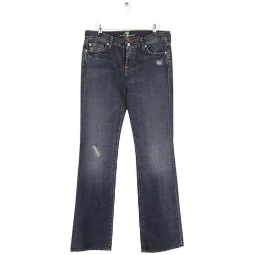 Jeans Jean droit en coton bleu - 7 for all Mankind - Modalova
