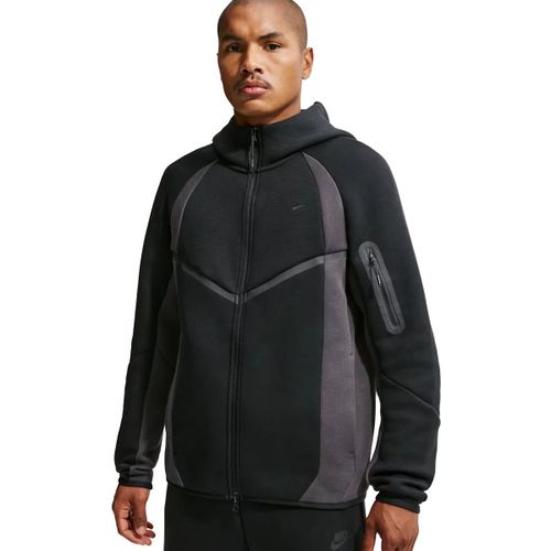 Veste Tech Colour-Block Full-Zip Fleece Windrunner Jacket Black - Nike - Modalova