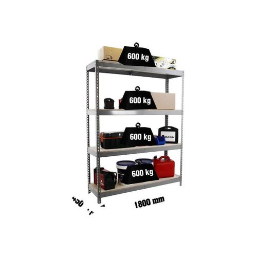 Rangements d'extérieur Étagère 8 étagères gris bois - simonrack - Modalova