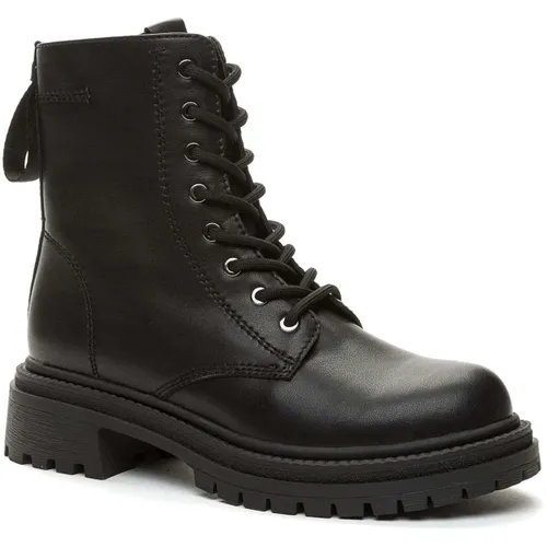 Bottines Women's Black Combat Boots - Keddo - Modalova
