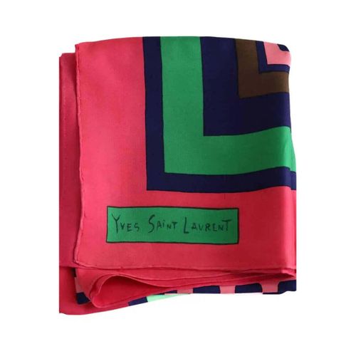 Echarpe Carré rose - Yves Saint Laurent - Modalova