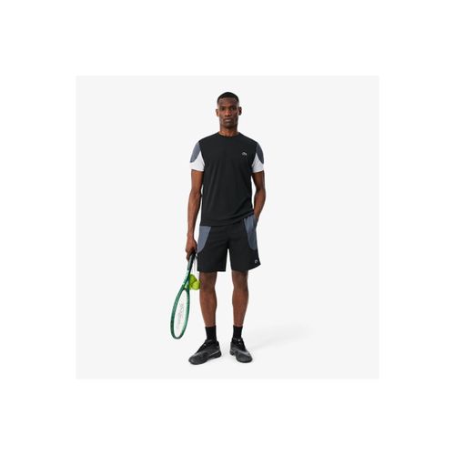 T-shirt T-shirt Sport color-block imprimé noir et gris - Lacoste - Modalova