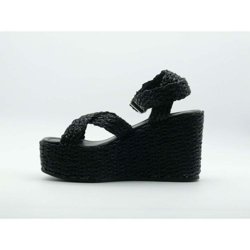 Sandales compensées 2780 Rafia Nero - Semerdjian - Modalova