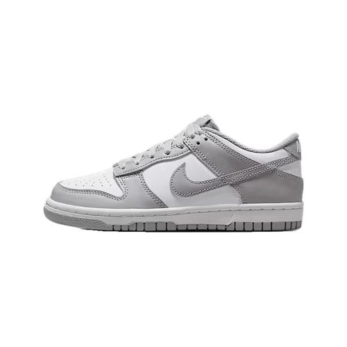 Baskets basses Baskets Dunk Low cuir blanc et gris clair - Nike - Modalova
