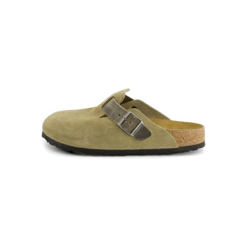 Sabots Boston Mixed Leather Narrow Khaki - BIRKENSTOCK - Modalova