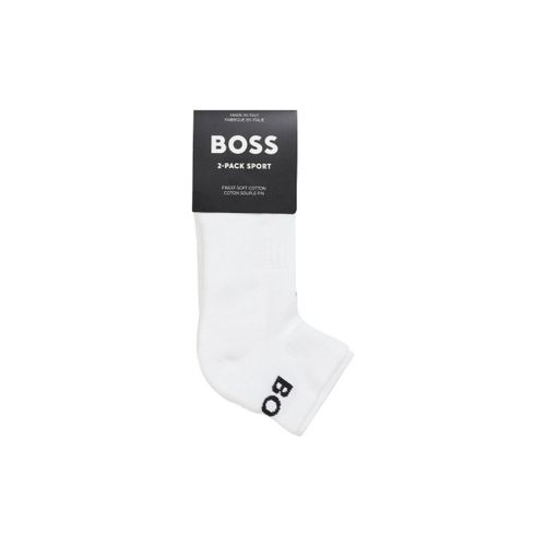 Chaussettes Lot de deux paires de chaussettes basses Blanches en ti - BOSS - Modalova