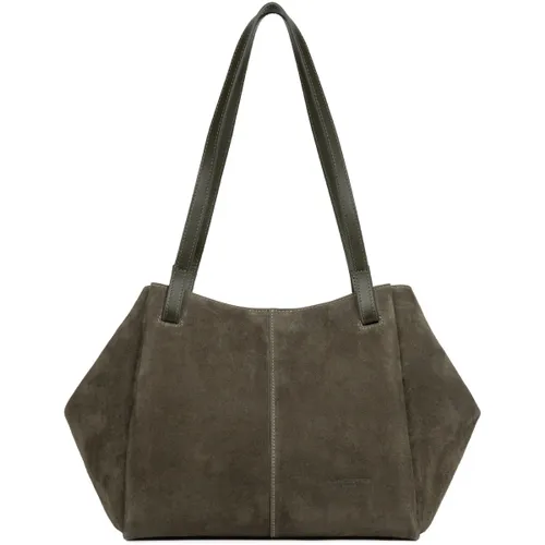 Sac a main Sac cabas épaule Suède - LANCASTER - Modalova