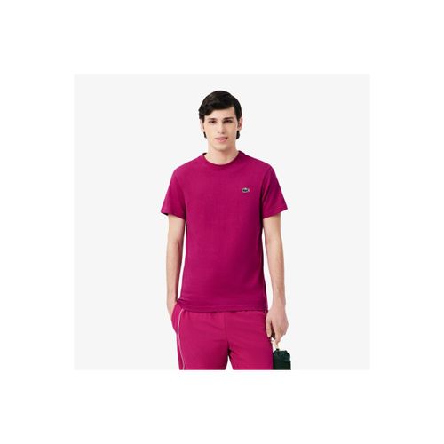 T-shirt T-shirt Sport Imprimé Dos Rubine/Blanc - Lacoste - Modalova