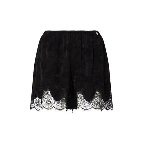 Short Short jacquard avec détails en dentelle - Liu Jo - Modalova