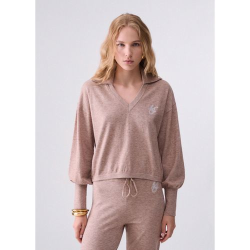 Pull Liu Jo Maille avec col V - Liu Jo - Modalova