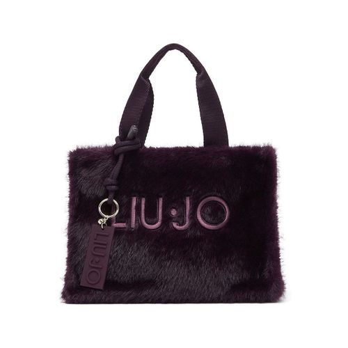 Sac à main Sac tote format petit en teddy - Liu Jo - Modalova